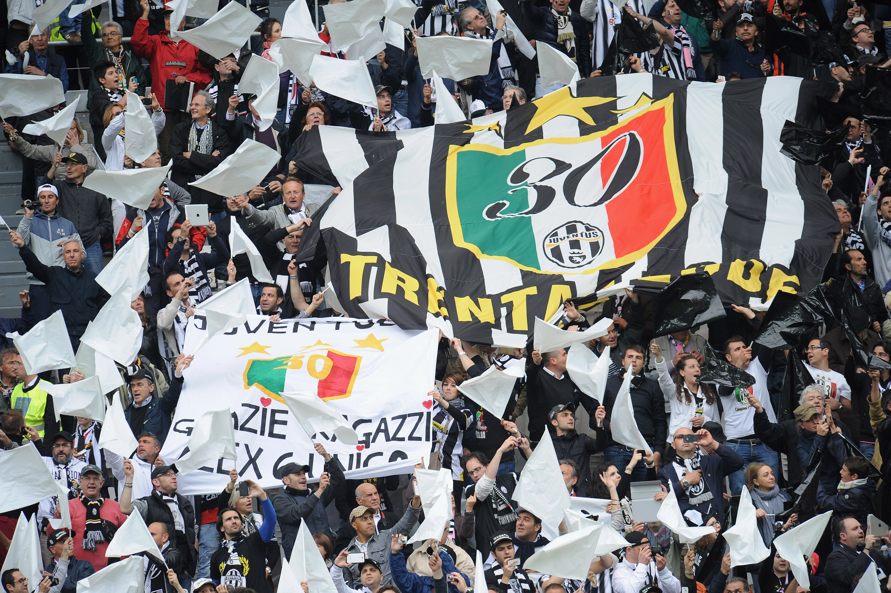 Juventus-fansen fick fira ett redan klart guld.