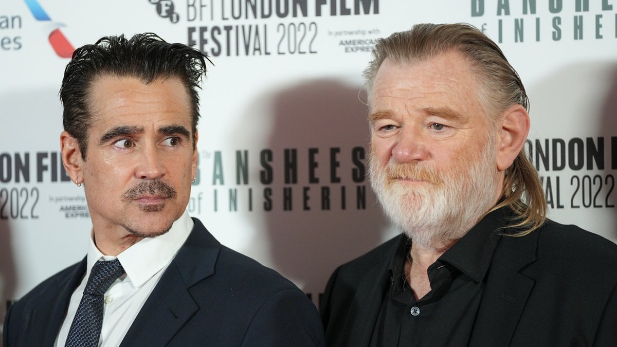 Colin Farrell och Brendan Gleeson spelar huvudrollerna i kritikerrosade 'The banshees of Inisherin'. Arkivbild.