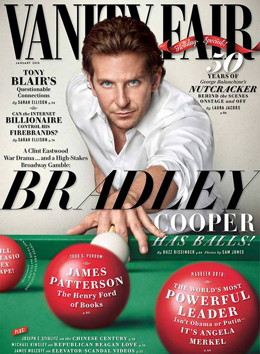 Bradley Cooper på omslaget till Vanity Fair. Bradley Cooper på omslaget till Vanity Fair.