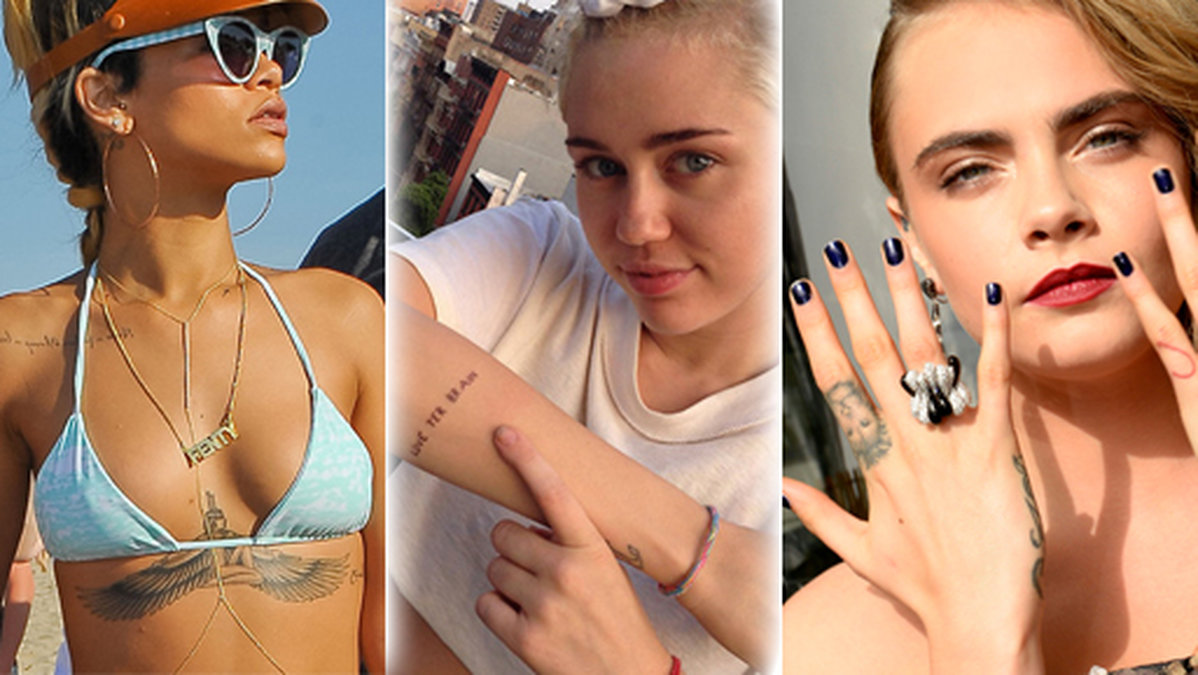Rihanna, Miley Cyrus och Cara Delevingne är några av de som tatuerar sig på Bang Bang i New York.