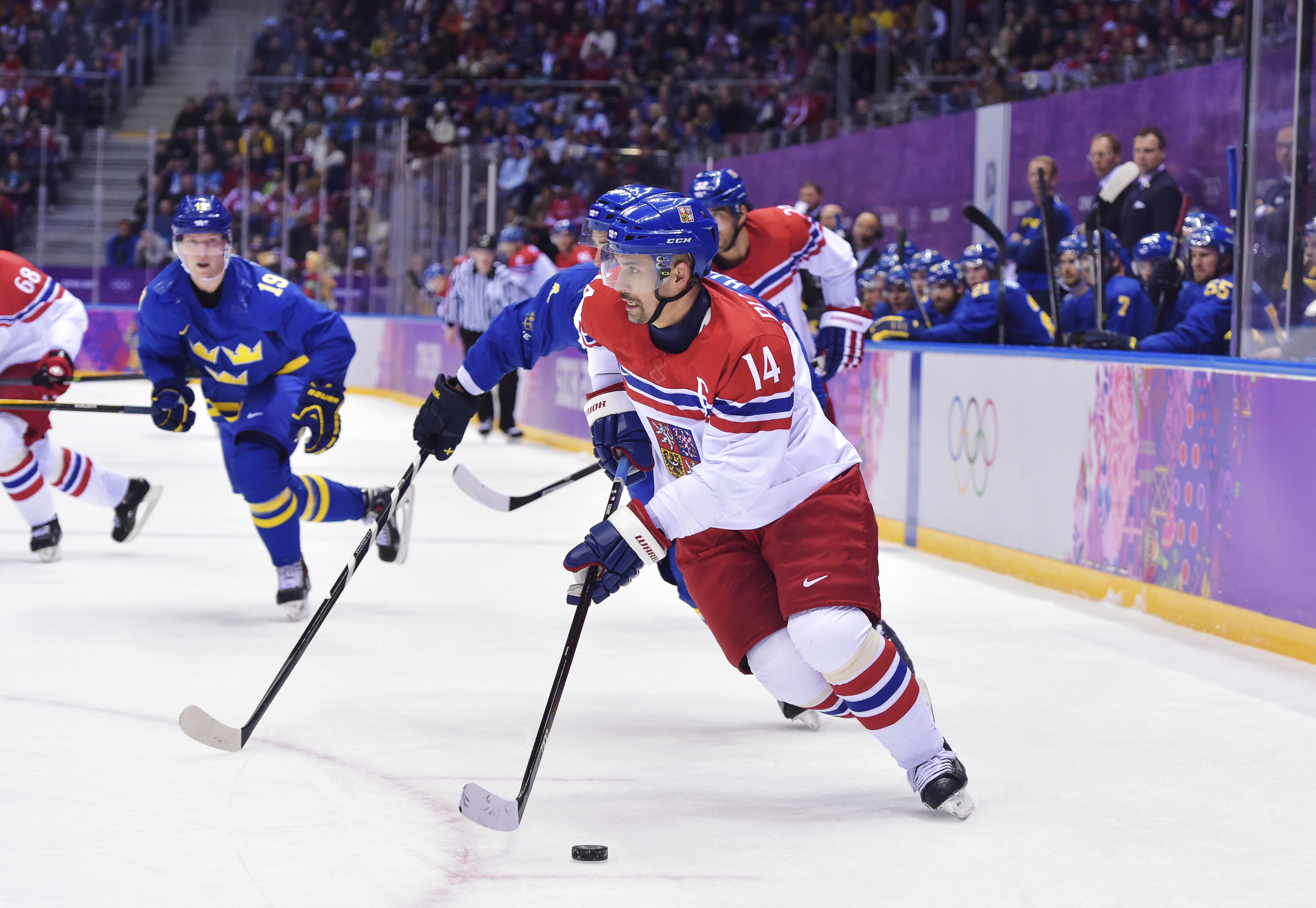 Tjeckiens Tomas Plekanec. Tjeckiens Tomas Plekanec.