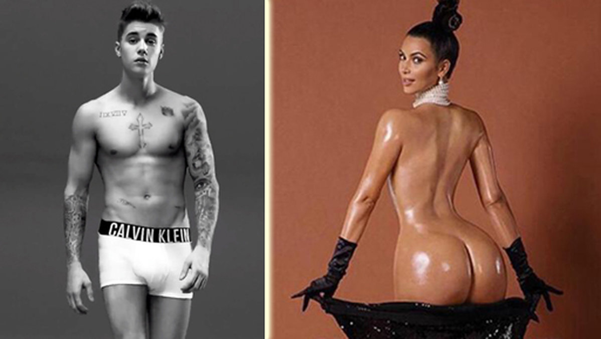 Justin Bieber vs. Kim Kardashian. 