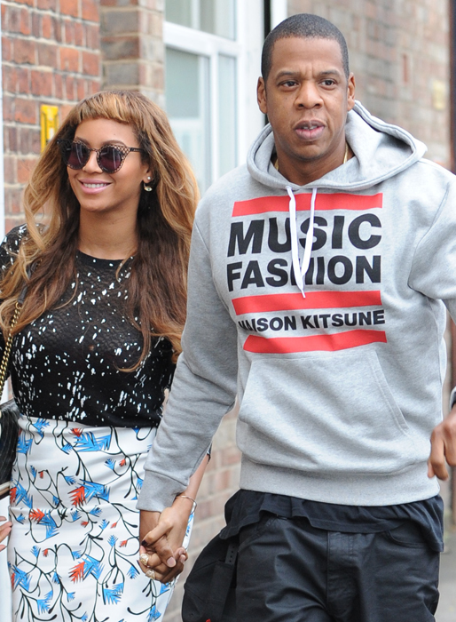 Beyoncé och Jay-Z i London. Beyoncé och Jay-Z i London.