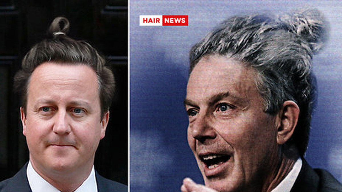 Handsome englishmen de är David Cameron och Tony Blair. 
