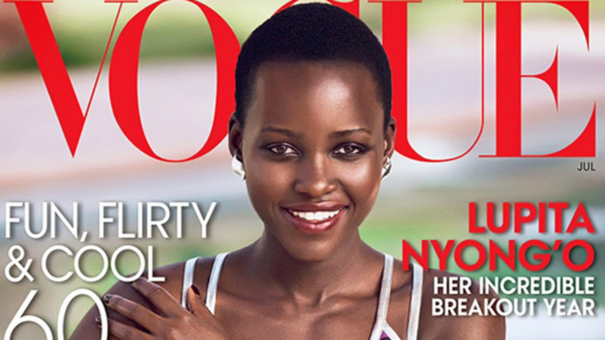 Lupita Nyongo på omslaget av amerikanska Vogue. 