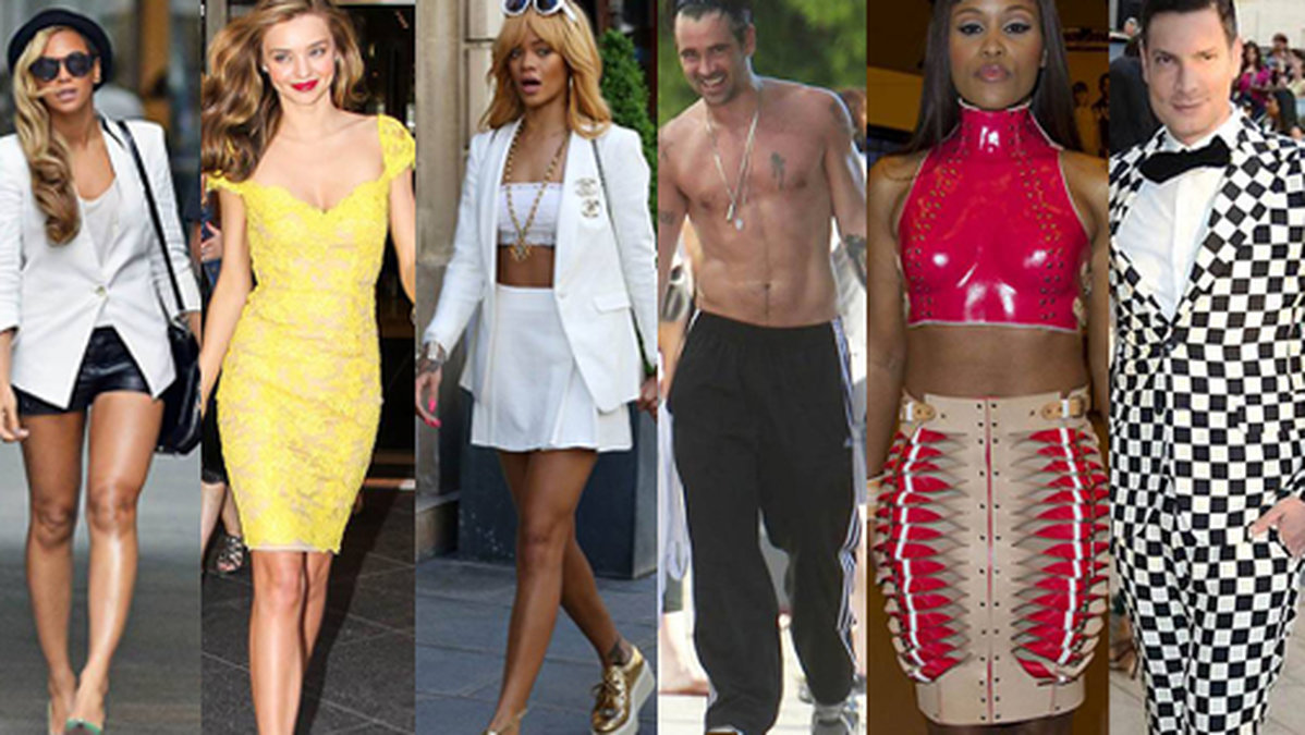 Beyonce, Miranda Kerr, Rihanna och Colin Farrell är några av veckans bäst klädda stjärnor.