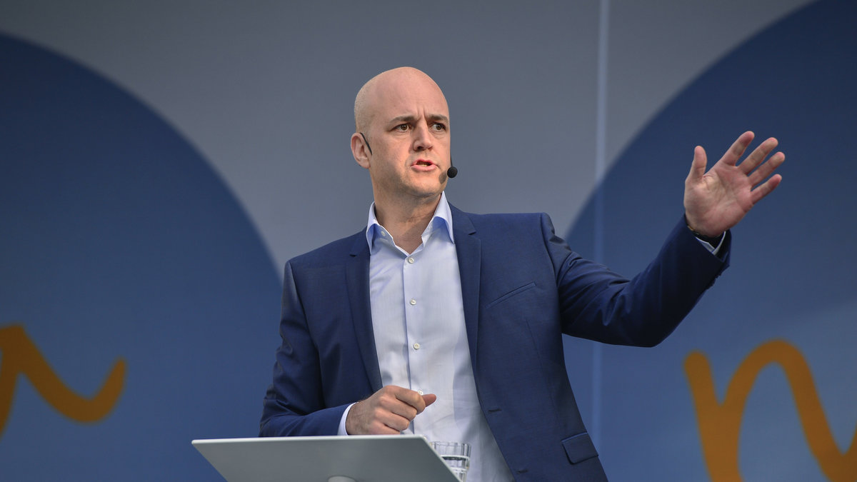 Reinfeldt höll tal - och blev en gif.