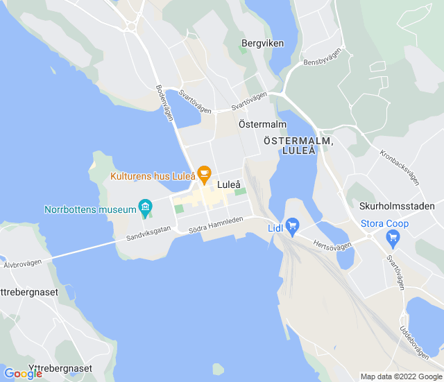 Google maps, Luleå