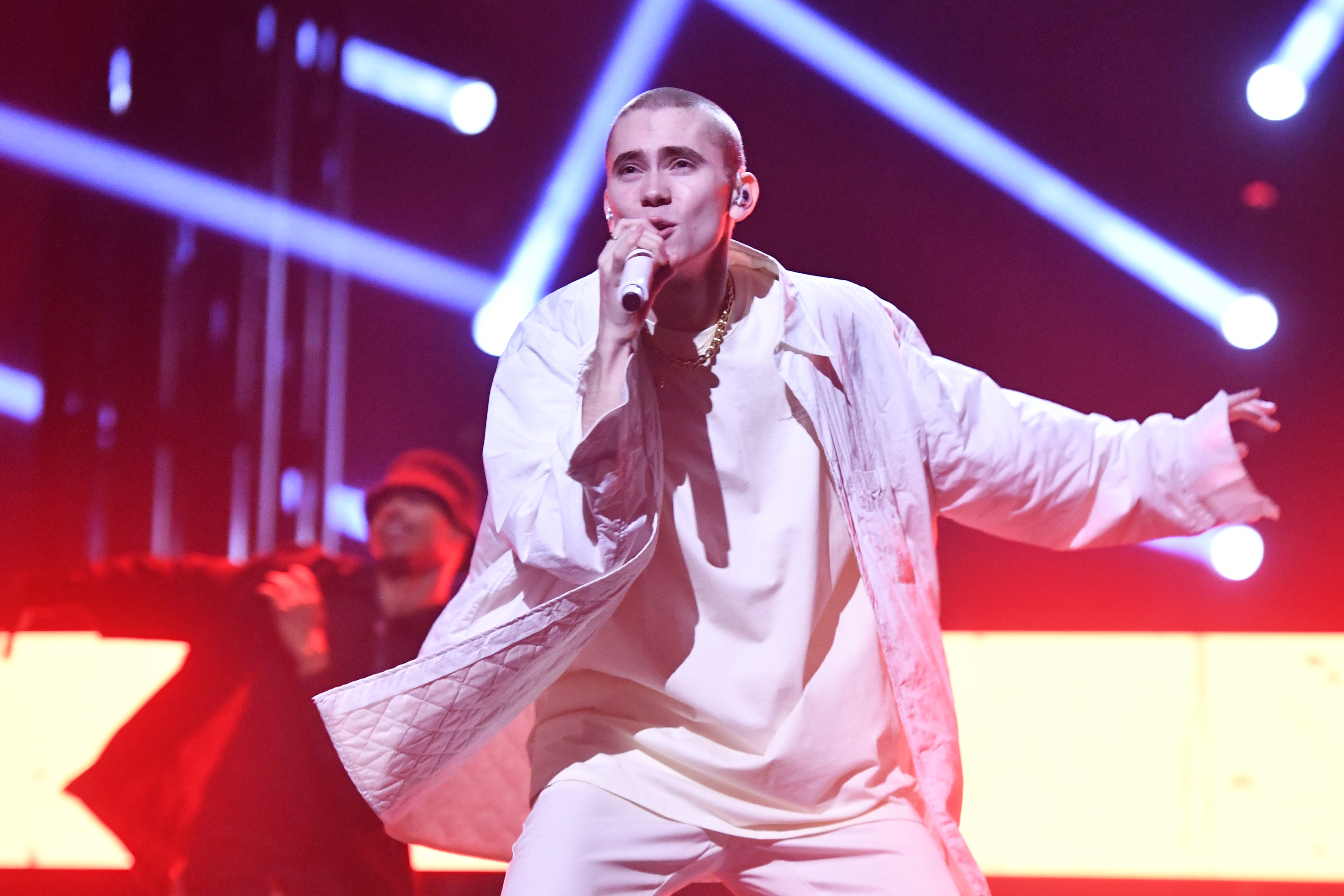 Felix Sandman i Melodifestivalen 2020. Felix Sandman i Melodifestivalen 2020.