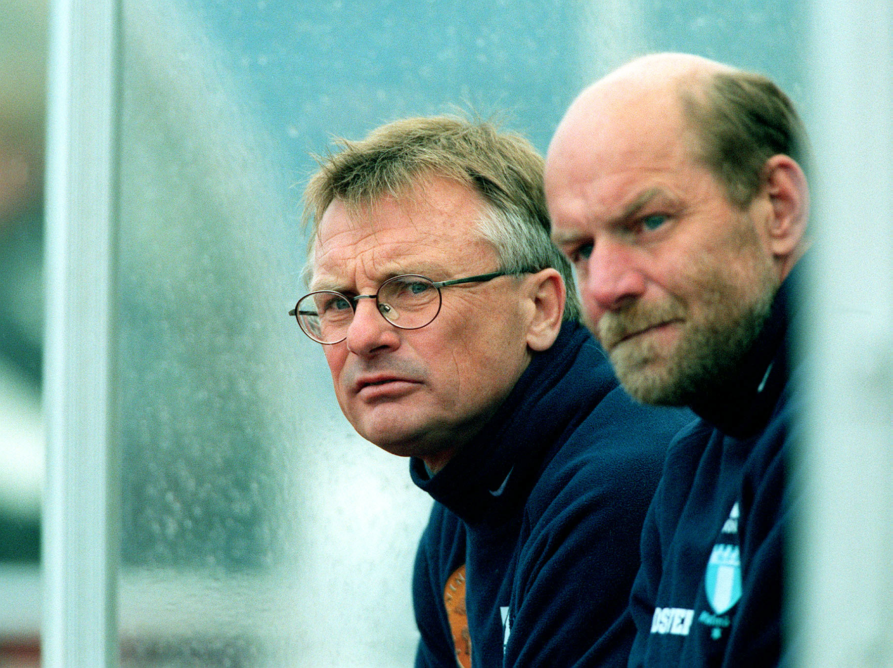 Roland Andersson och Thomas Sjöberg i MFF. Nu samarbetar de igen - men under VM i Sydafrika. 
