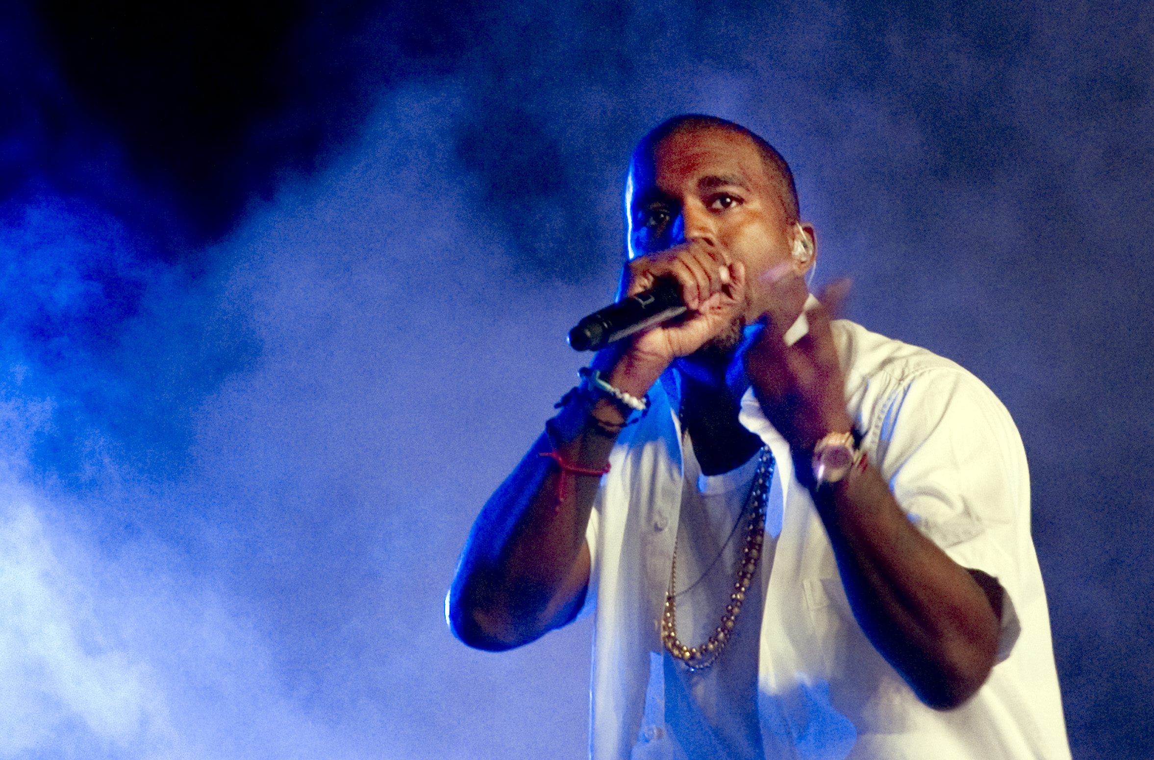 Kanye West var på plats i Slottsskogen förra året.