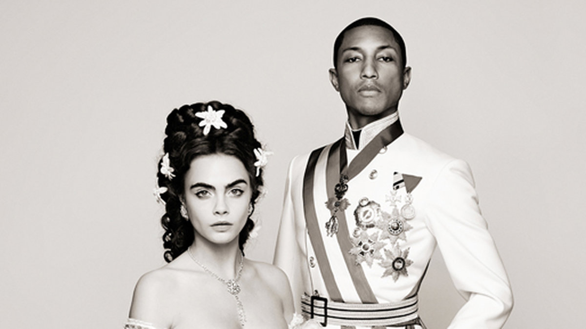 Pharrell Williams och Cara Delevingne är huvudpersonerna i Chanels kortfilm Reincarnation som är regisserad av Karl Lagerfeld.