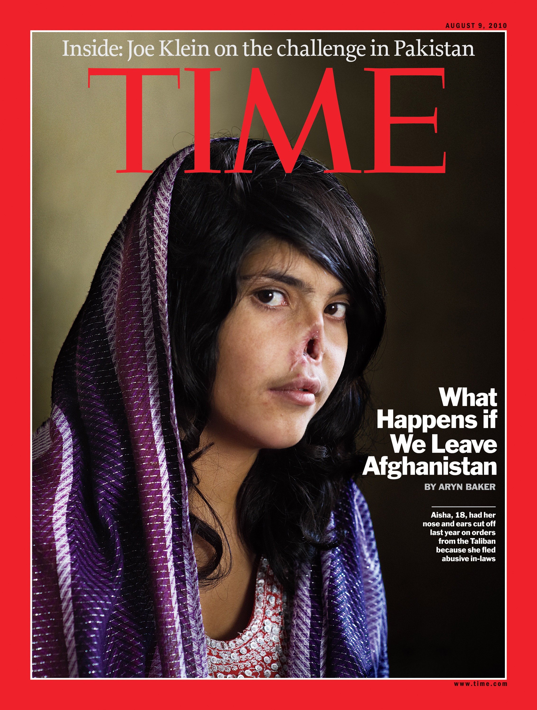 Aisha på Time Magazines omslag.