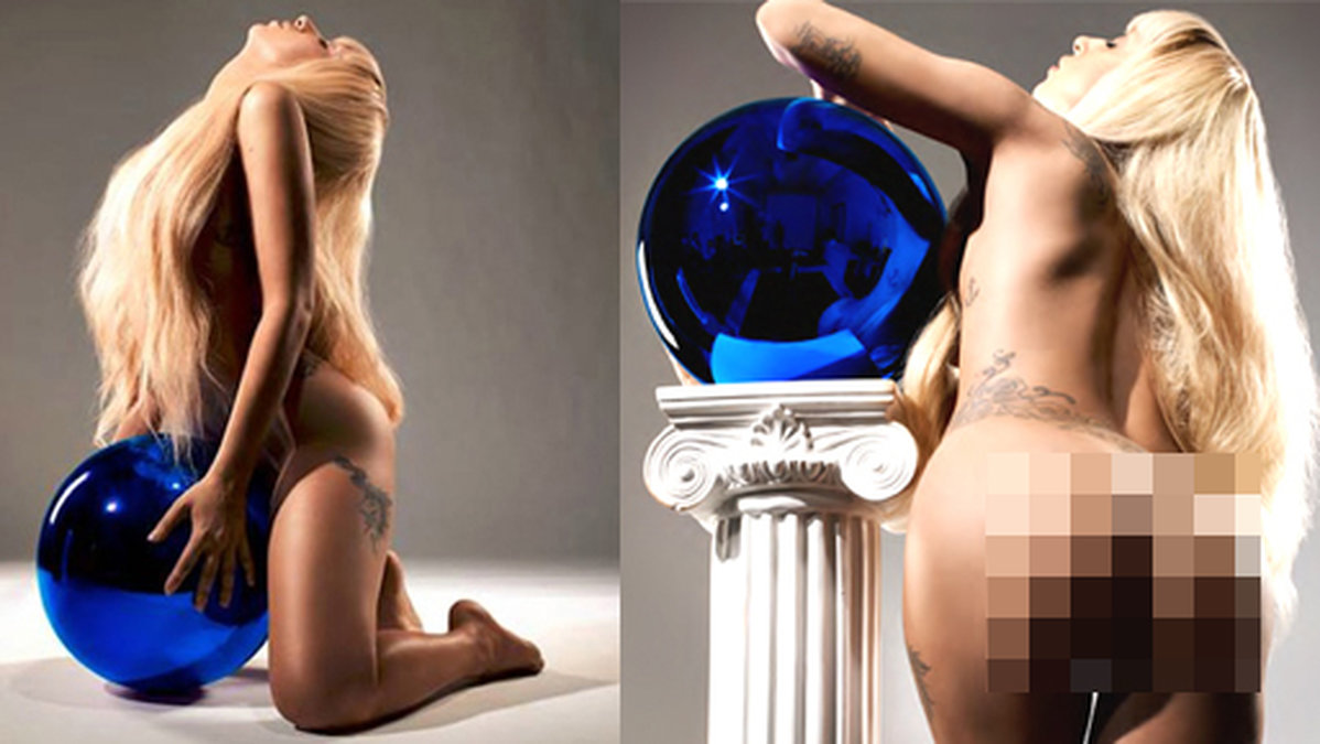 Lady Gaga kastade kläderna. OBS: Varning för ocensurerade bilder! 