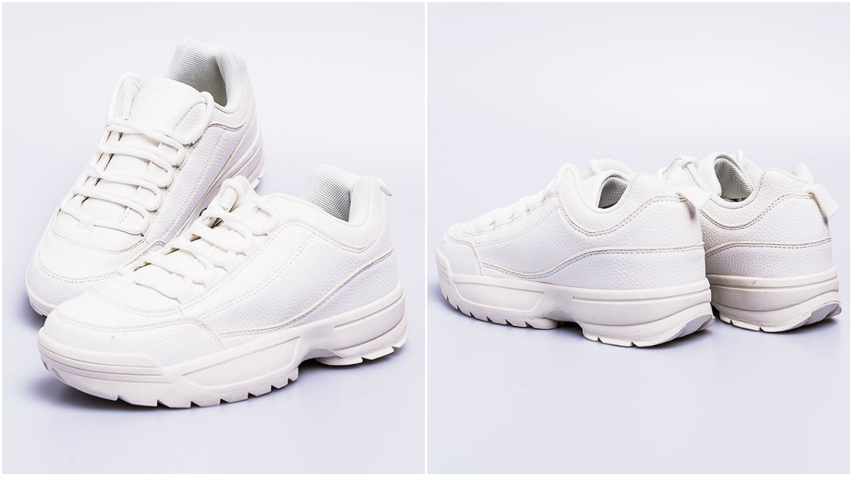 Vita klumpiga sneakers Vita klumpiga sneakers