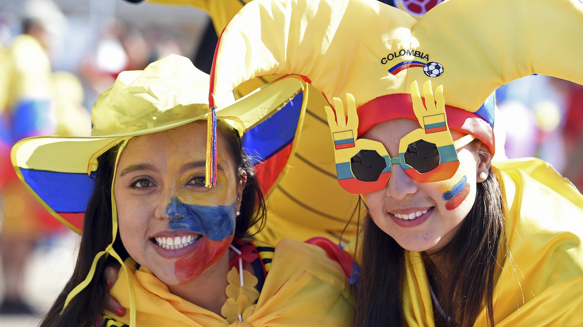 Colombias fans fick också fira en 2–1-seger. 