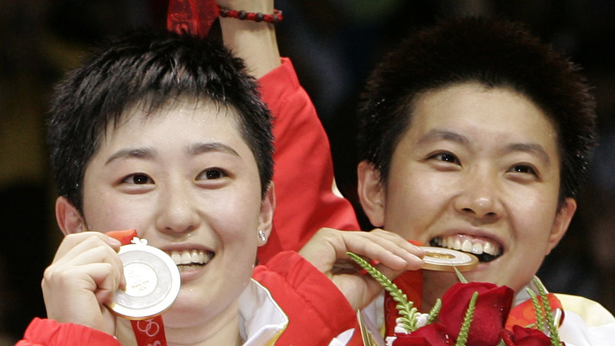 Yu Yang vann OS-guld på hemmaplan i Peking 2008.