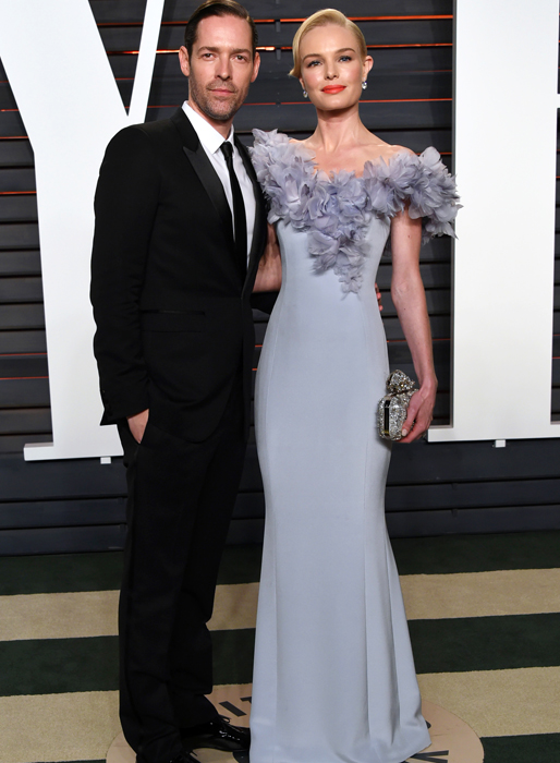 Michael Polish och Kate Bosworth på Vanity Fairs Oscarsfest.