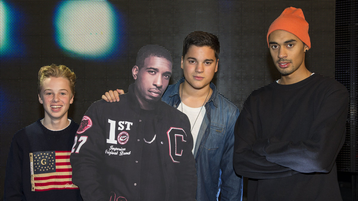 Isons X Factor-stall: Isak Danielsson, Oscar Zia och Malcolm Brandin.