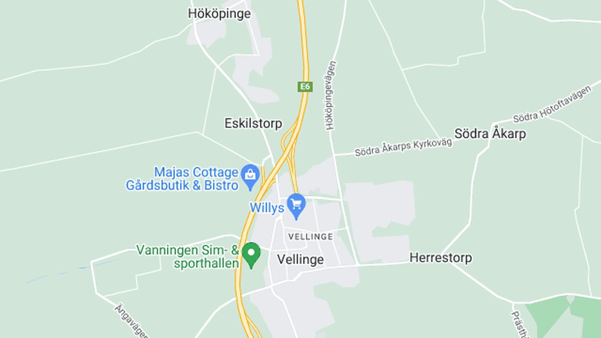 Google maps, Vellinge