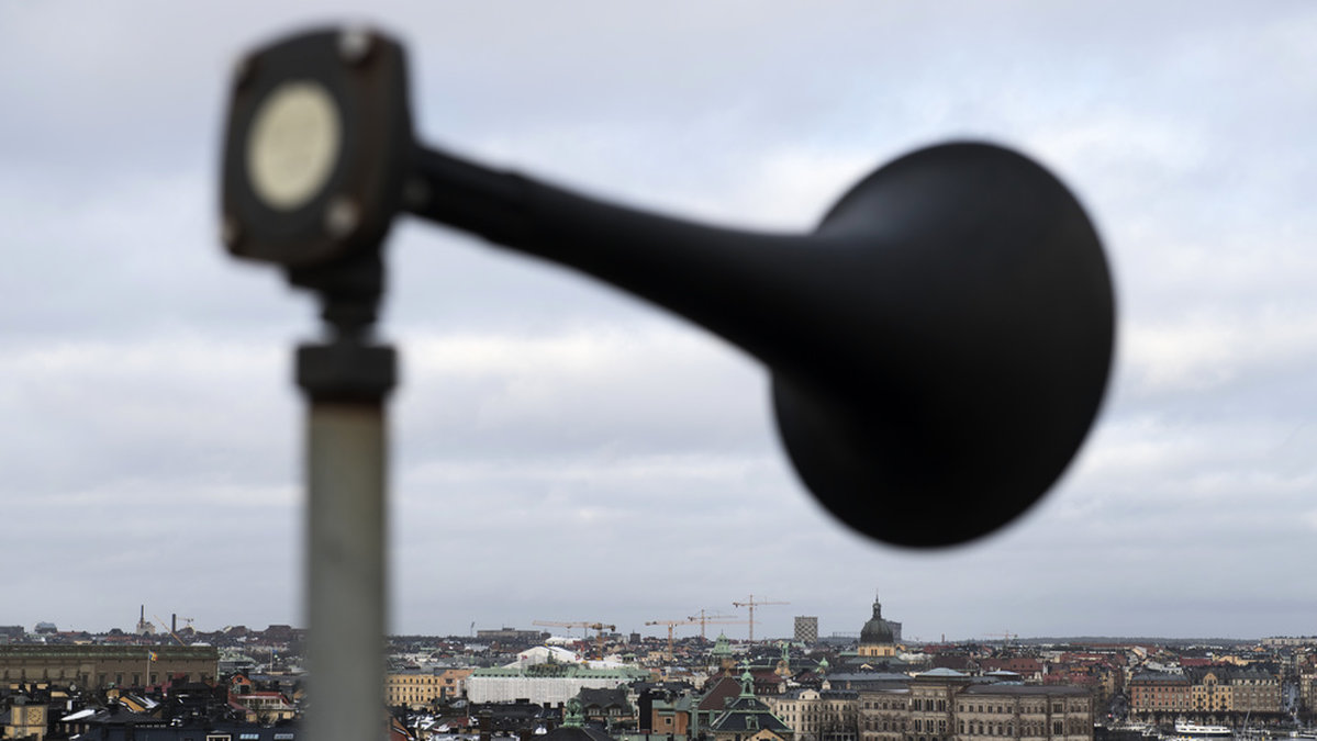 På flera ställen i Stockholm har larmsignalen inte hörts. Arkivbild.