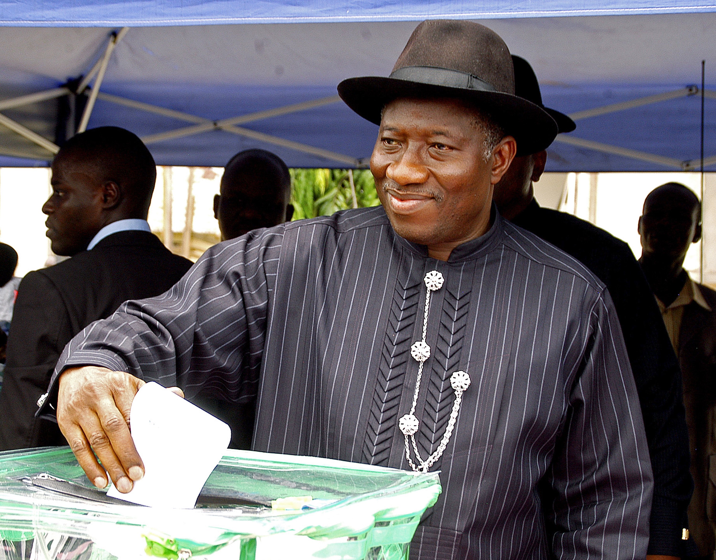 Valet i Nigeria anses ha gått rätt till. Här röstar president Goodluck Jonathan i Otuoke.