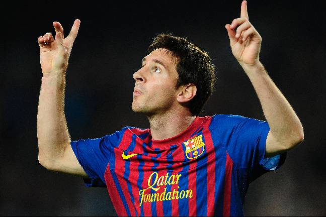 Lionel Messi slog till med ett hattrick.