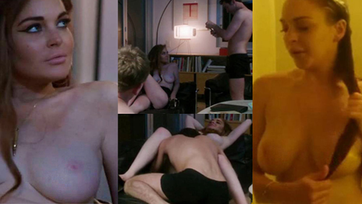 Lindsay Lohan klär av sig i sin comebackfilm efter de tidigare skandalerna. OBS: Varning för ocensurerade bilder i bildspelet!