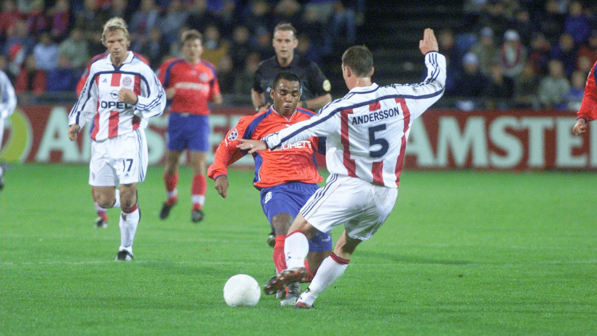 Patrik Andersson och hans Bayern München spelade mot Alvaro Santos och Helsingborg. 