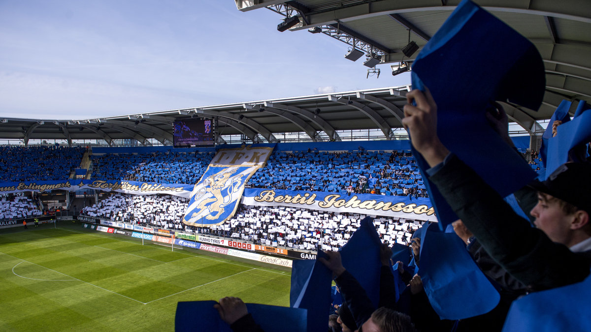 IFK Göteborg klädde Ullevi i blått och vitt.