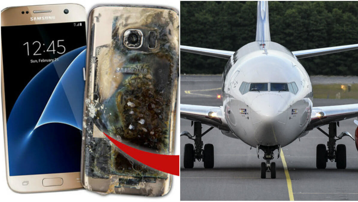 Flera flygbolag har förbjudit sina passagerare att använda telefonmodellen Samsung Galaxy Note 7 ombord.
