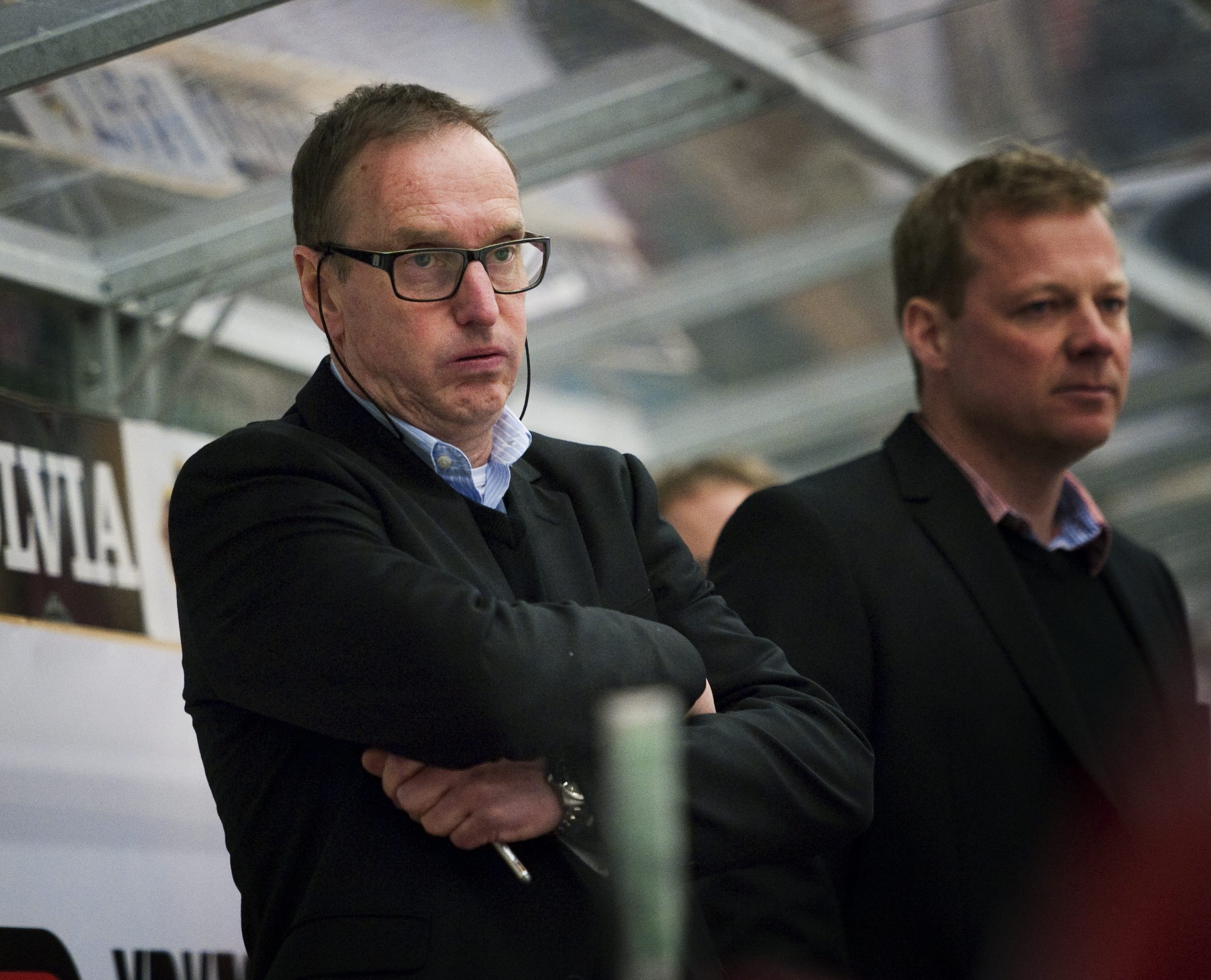 Tommy Andersson (till vänster) fick ersätta Per-Erik Johnsson som huvudtränare efter nyår. Men han har inte lyckats få igång Timrås spel.