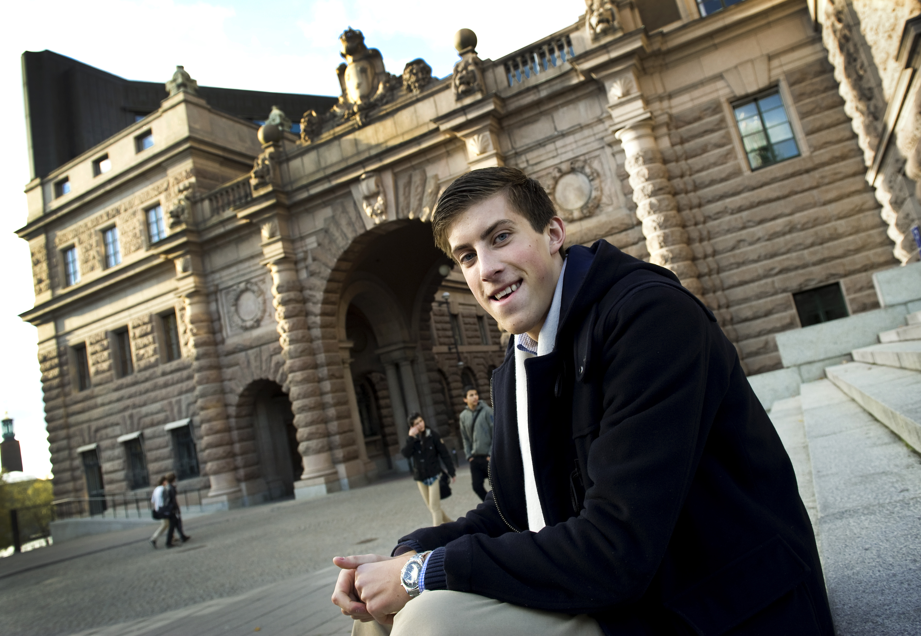 Anton Abele är riksdagens enda tonåring.