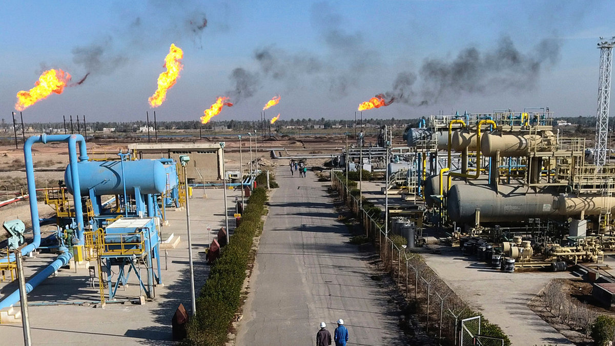 Energianläggningar i Irak är utsatta för angrepp. Arkivbild.