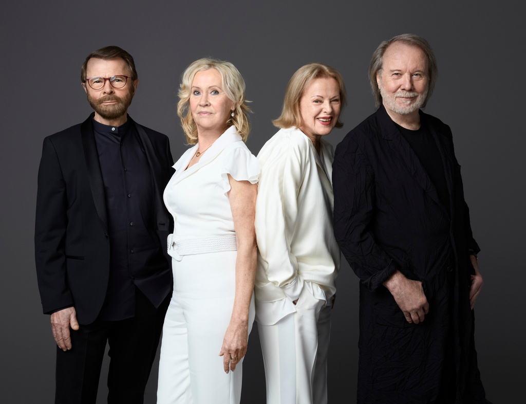 Björn Ulvaeus, Agnetha Fältskog, Anni-Frid Lyngstad och Benny Andersson. Arkivbild.