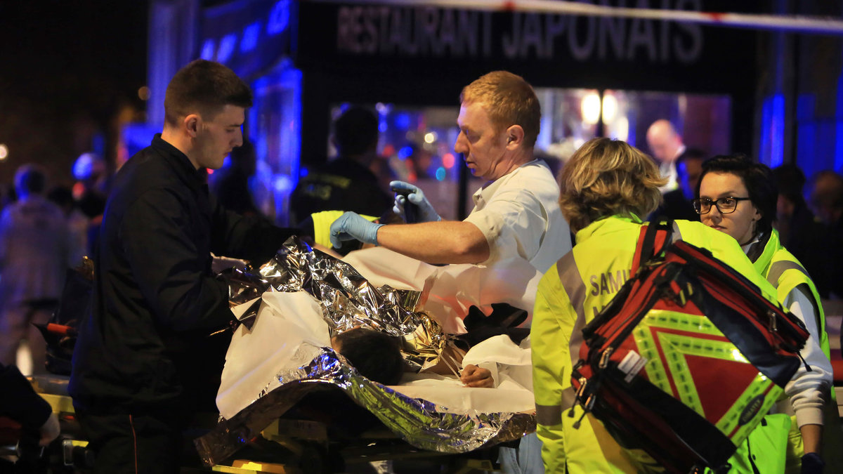 Bilder från attackerna i Paris