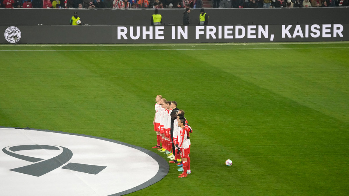 Bayern München spelade sin första match sedan Franz Beckenbauers bortgång.