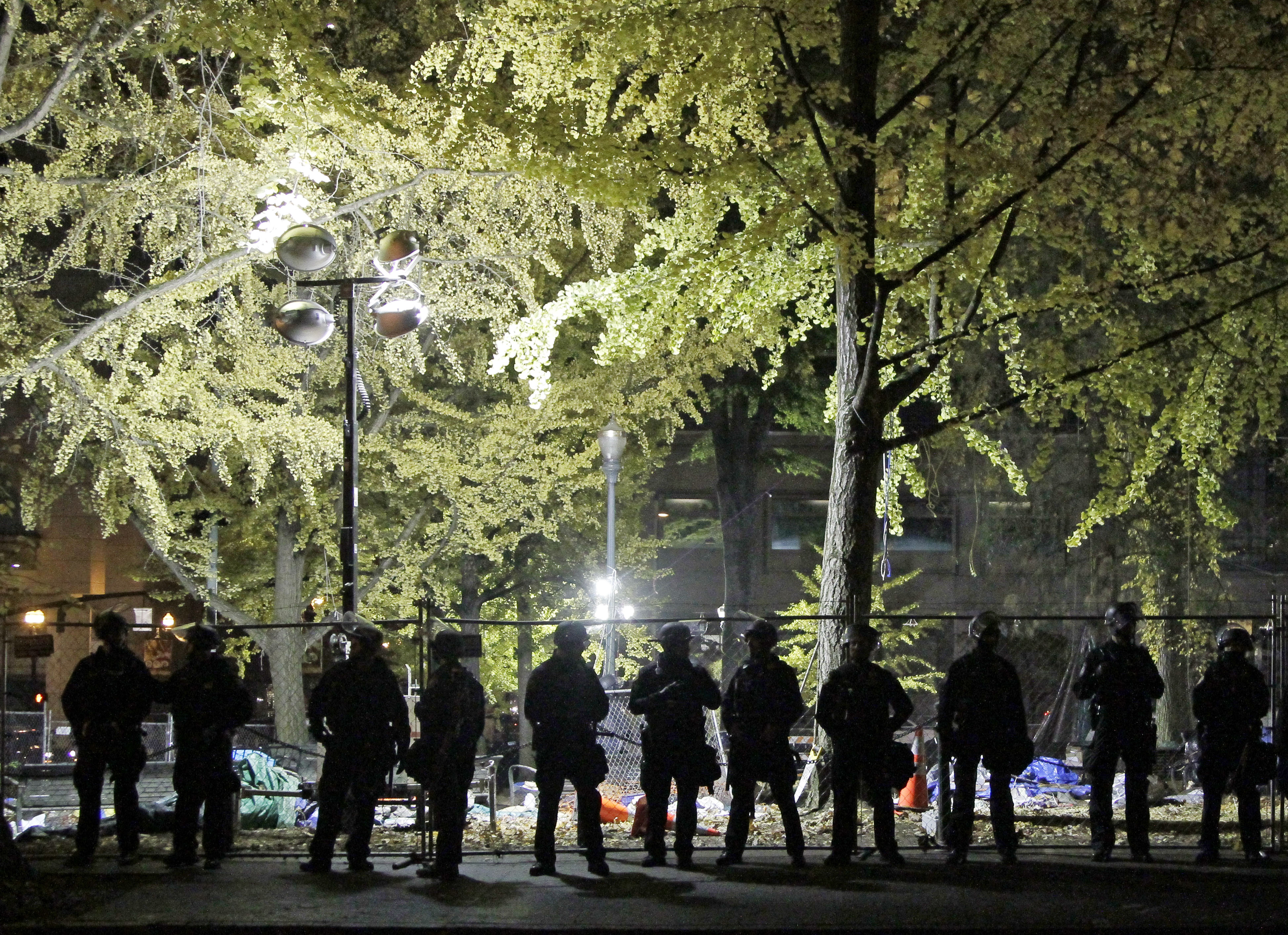 Portland, Polisen, Demonstration, Gripna, Occupy, USA, Pepparspray