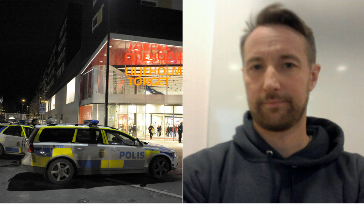 Den ledige polismannen Håkan Ek sprang ikapp rånaren.