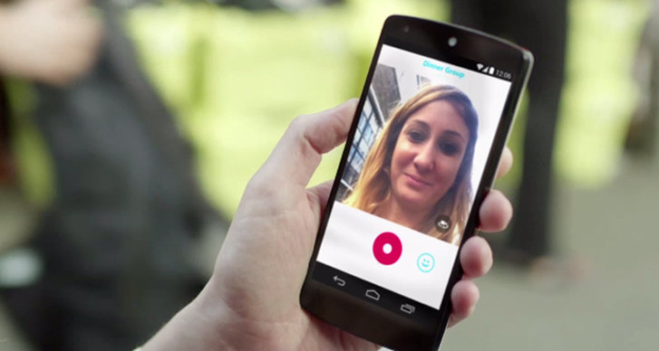 Snapchat, meddelanden, Skype, App