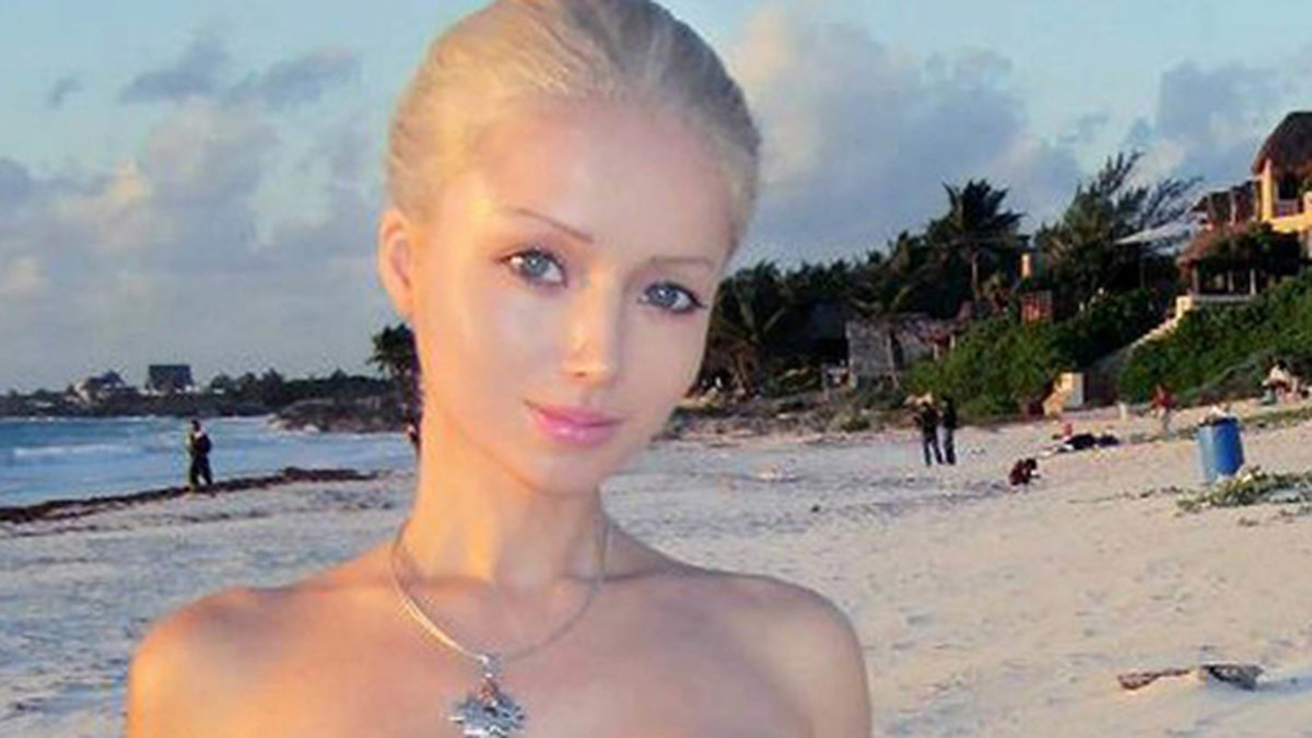 Den så kallade mänskliga Barbie-dockan Valeria Lukyanova.