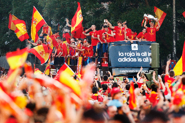 Spaniens stora fest fortsätter.
