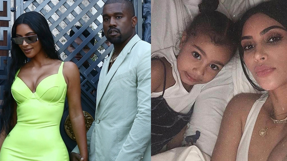 Kim Kardashian, Kanye West och North West