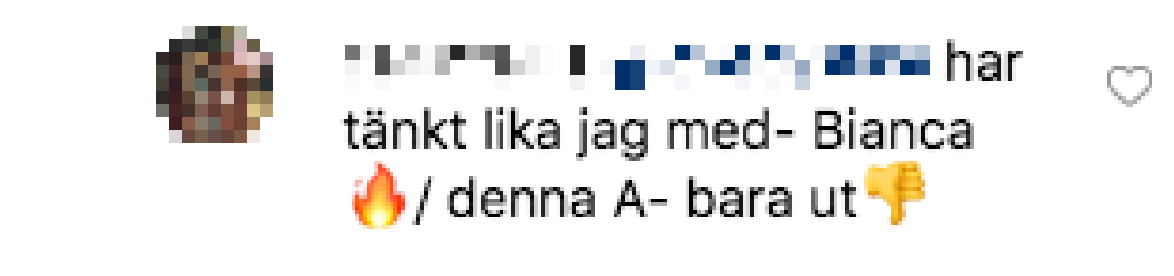 Biancas kommentarsfält Biancas kommentarsfält