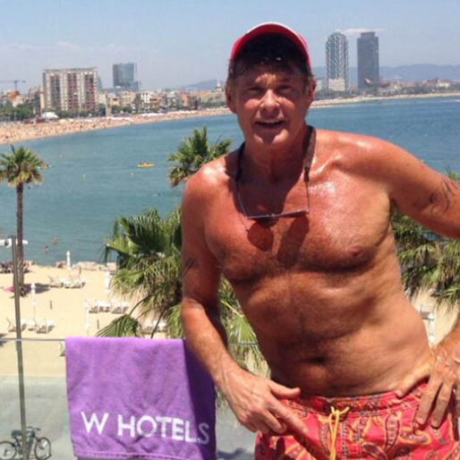 David Hassellhoff på W i Barcelona. David Hassellhoff på W i Barcelona.