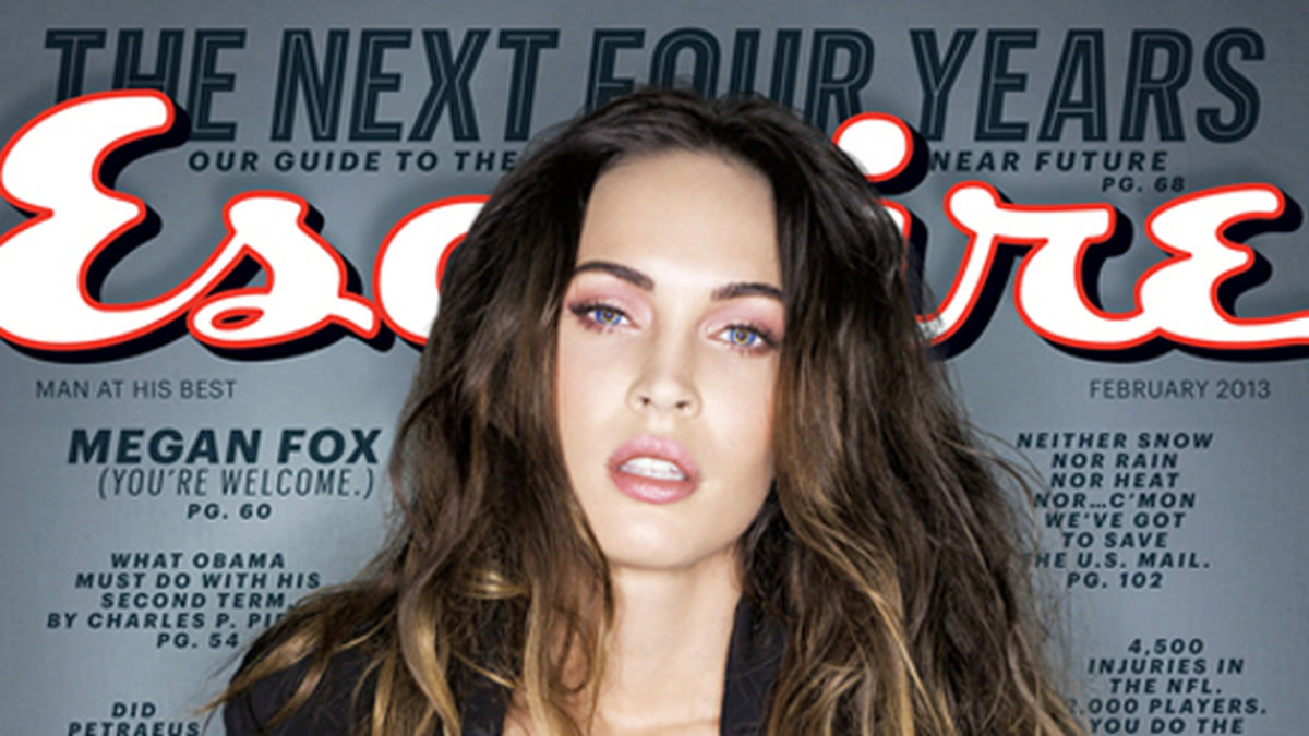 Megan Fox på omslaget till Esquire Magazine.