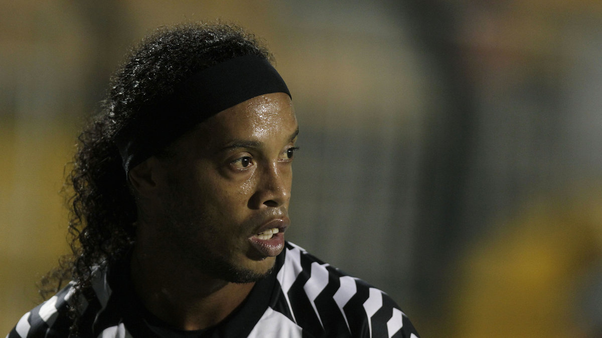 Ronaldinho spelar i dag i Atlético Mineiro. 