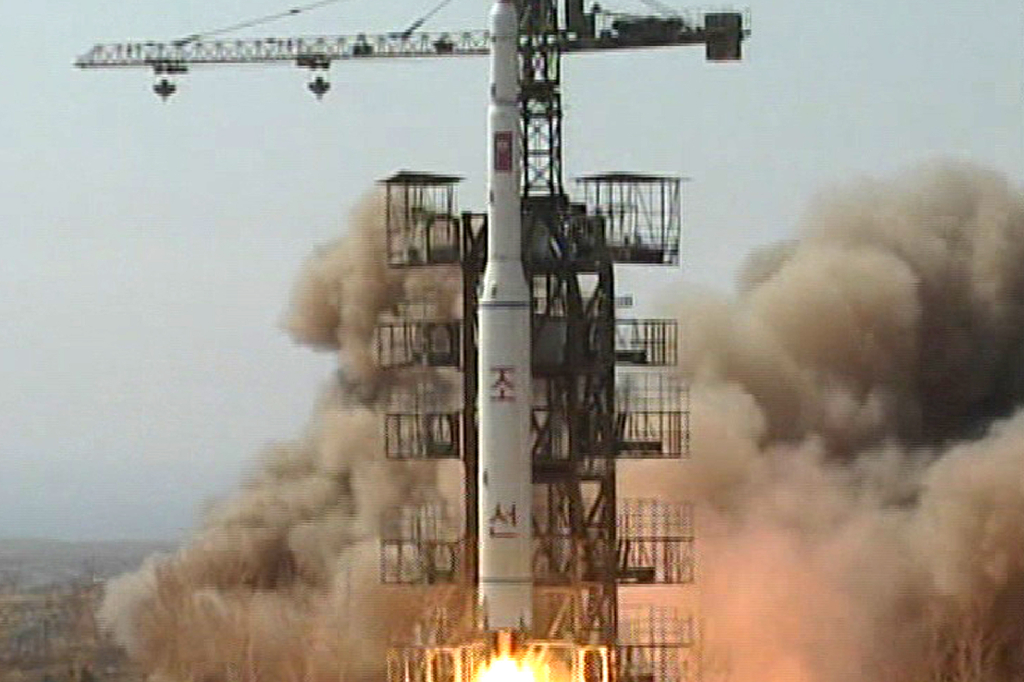 Nordkorea sköt upp en raket 2009 och har sen dess förbud från FN.