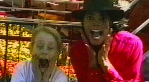 Culkin som barn, här med sin vän Michael Jackson.
