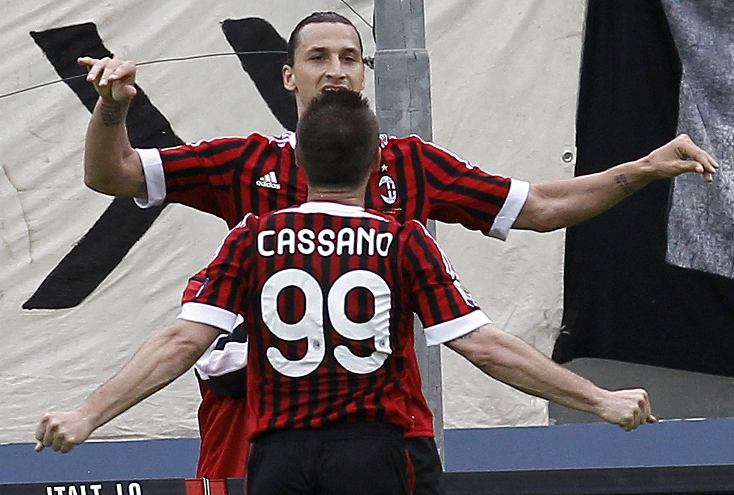 Antonio Cassano och Zlatan Ibrahimovic hittade varandra väl på plan och bäddade för segern.